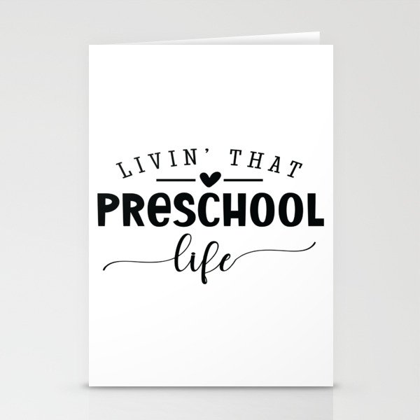 Living That Preschool Life Stationery Cards