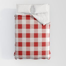 Red and White Check Comforter