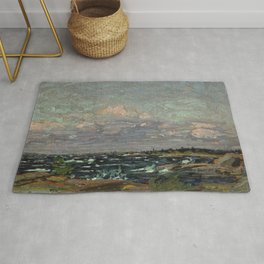 Tom Thomson Windy Day- Rough Weather in the Islands 1914. Canadian Landscape Artist Rug | Canadian, Intheislands, Oil, Painting,  Roughweather, Tomthomson, Windyday, Landscapeartist 