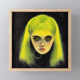 Neon yellow 1 Framed Mini Art Print