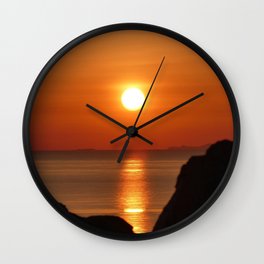 Santorini Island, Greece | Cyclades Islands | Mediterranean Sea | Greek Islands Photography 21 Wall Clock