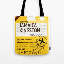 Jamaica Kingston travel ticket Tote Bag