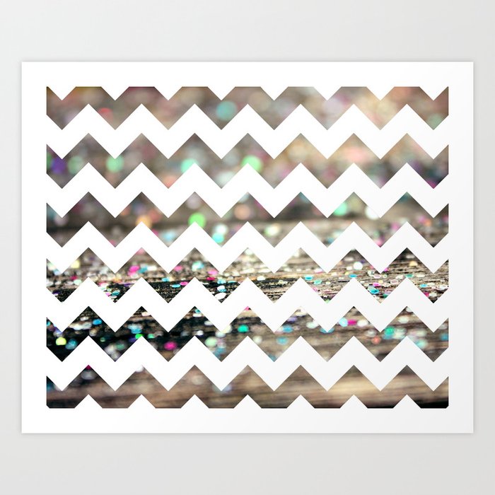 Afterparty Chevron Art Print