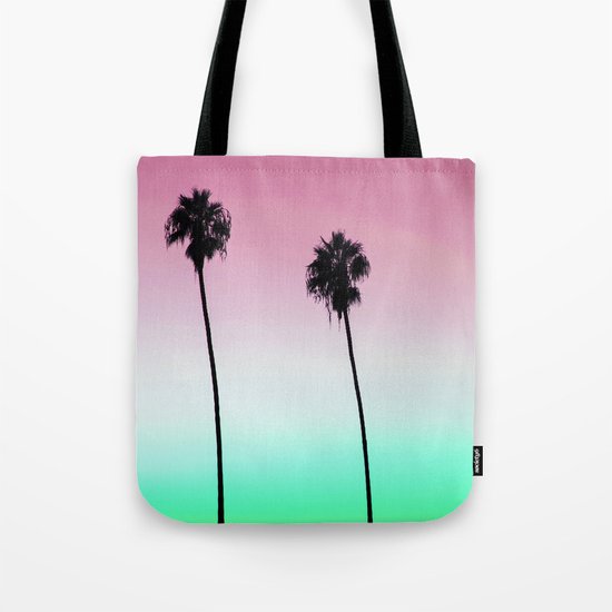 Pastel Palm trees Tote Bag