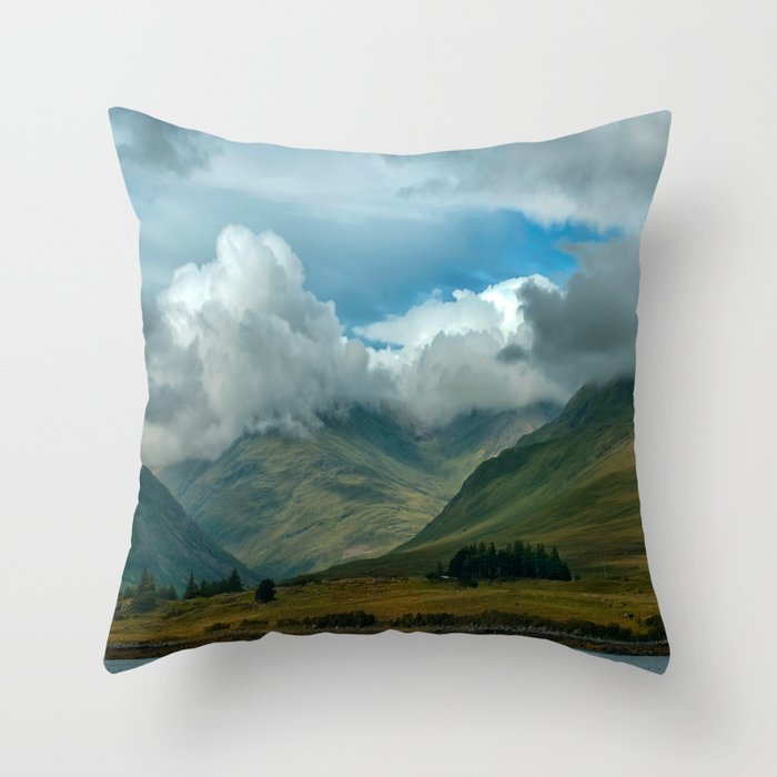 Cloudy afternoon in Connamara Throw Pillow