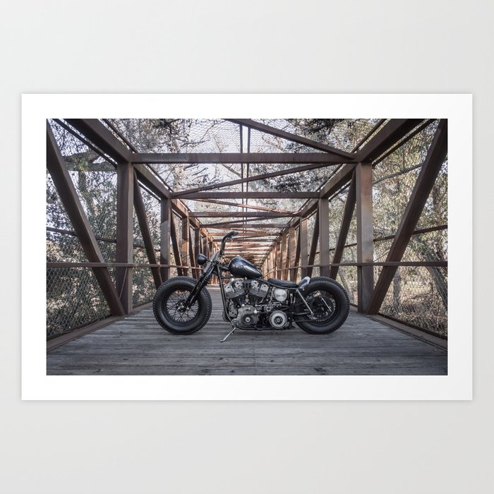 Shovelhead Bobber Art Print