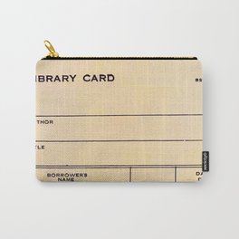 Library Card BSS 28 Carry-All Pouch | Overdue, Digital, Graphicdesign, Retro, Color, Library, Digital Manipulation, Overduebook, Librarycard, Vintage 