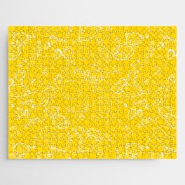 Yellow and White Toys Outline Pattern Jigsaw Puzzle
