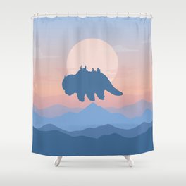 Appa Sunset Flying Bison ATLA Shower Curtain
