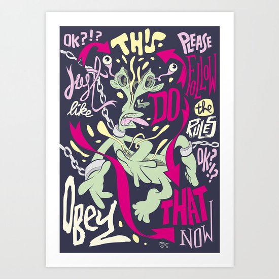 SPLIT Art Print