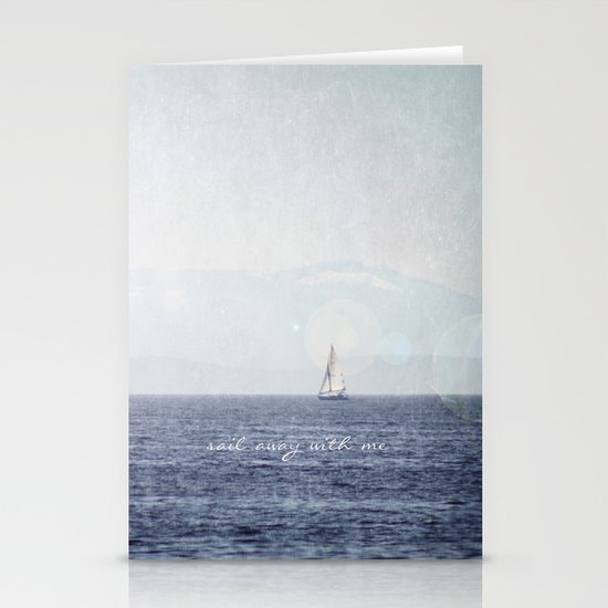 Sail Away With Me Stationery Cards