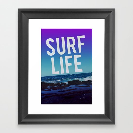 Surf Life Framed Art Print