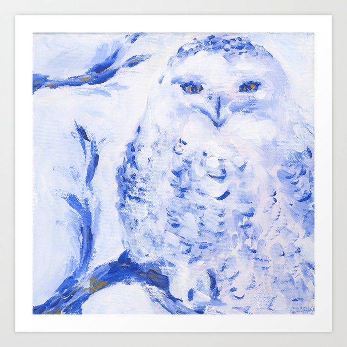 Insight Snowy Owl Art Print By Evamariaalbrechthoedeman Society6