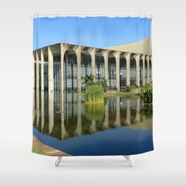 Brazil Photography - Federal Government Office In Brasília Shower Curtain
