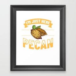 Pecan Nuts Roasted Tree Candy Pie Praline Cookies Framed Art Print