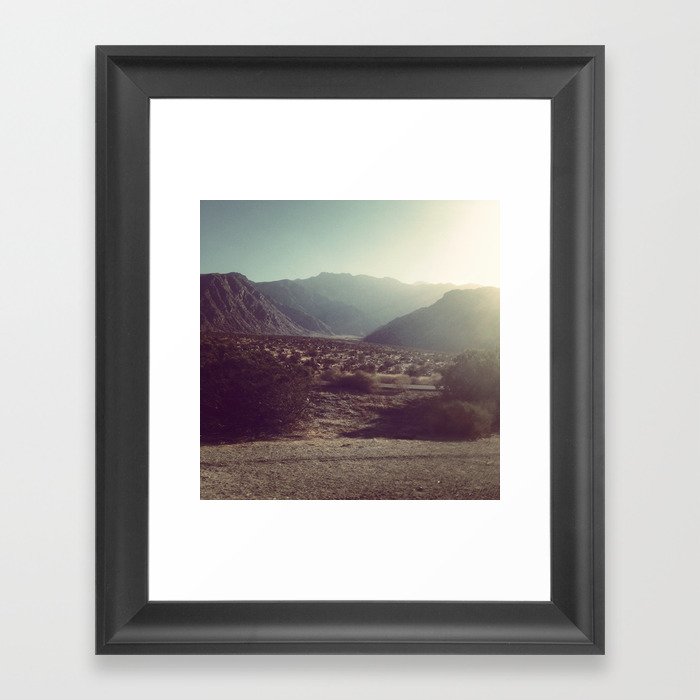 Coachella Desert Framed Art Print