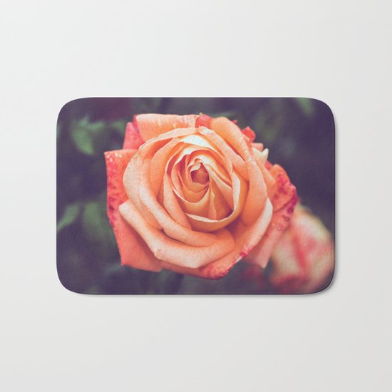 Orange Rose Bath Mat