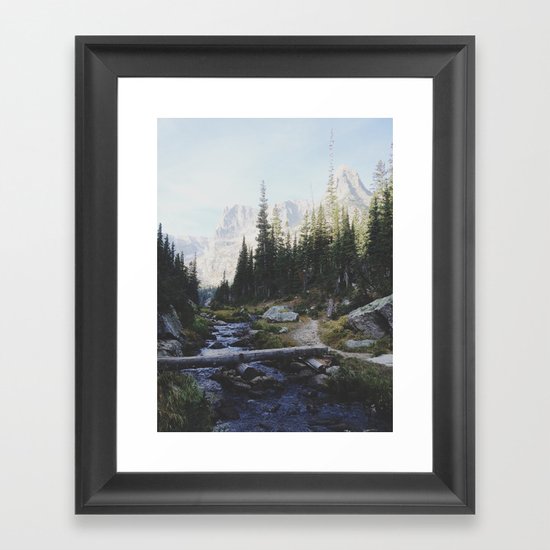 Rocky Mountain Creek Framed Art Print