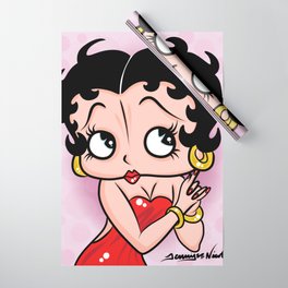 Betty Boop OG by Art In The Garage Wrapping Paper
