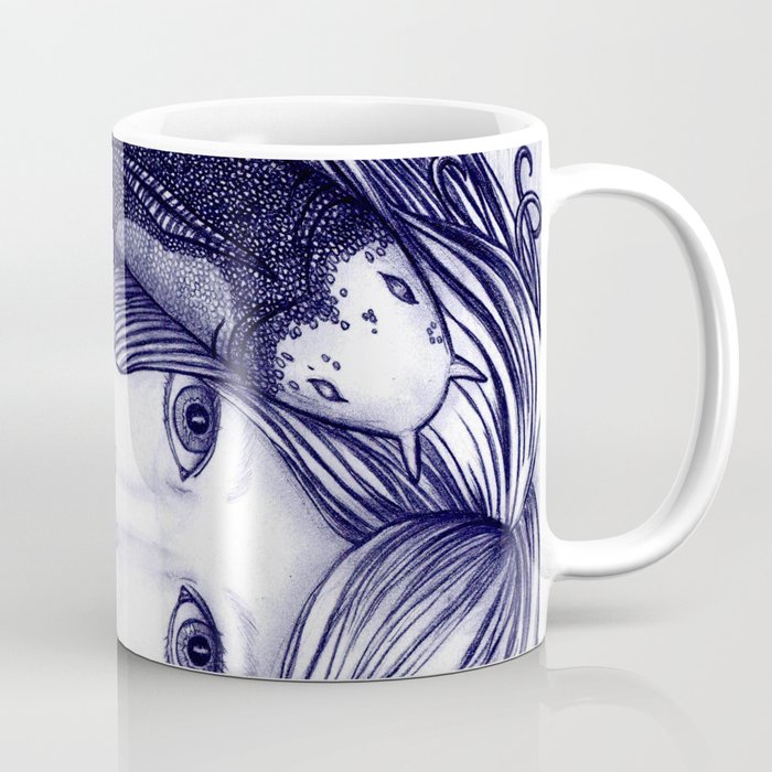 Lay Me  Down To Rest, Under Water's Calming Breath  Coffee Mug