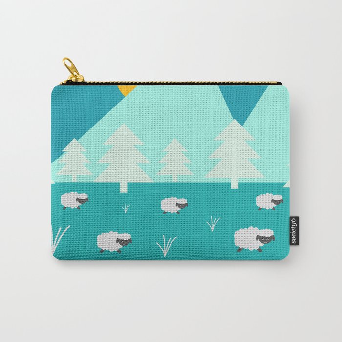 Grazing sheep Carry-All Pouch