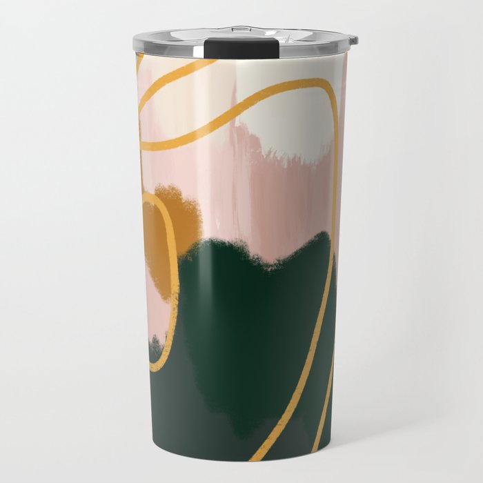Abstract in mangosteen Travel Mug
