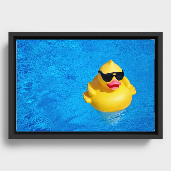 Cool Pool Framed Canvas