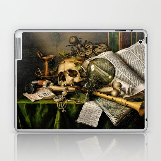 Vintage Vanitas- Still Life with Skull Laptop & iPad Skin