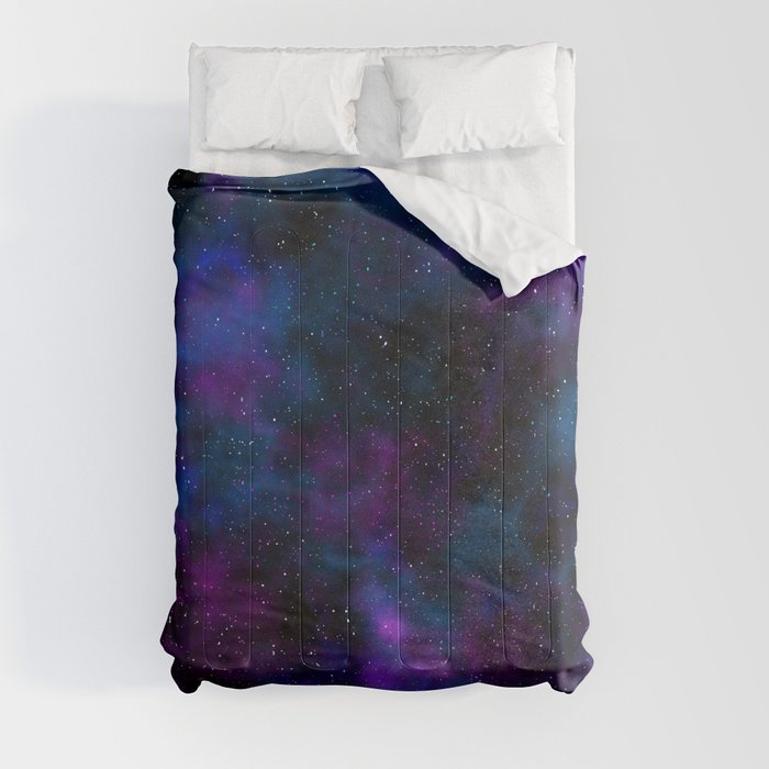 Space beautiful galaxy starry night image Comforter