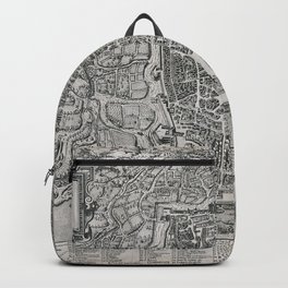 Vintage Map of Palermo Italy (1581) Backpack