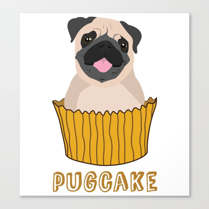 Pugcake Canvas Print