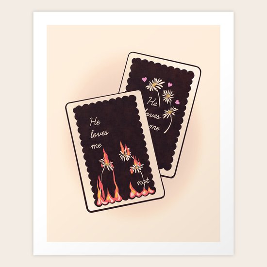 He Loves Me... Art Print