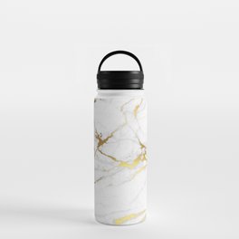 White gold marble Water Bottle