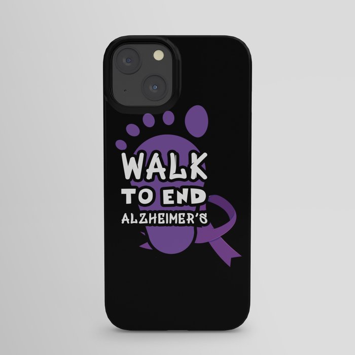 Foot Walk To End Alzheimer Alzheimer's Awareness iPhone Case