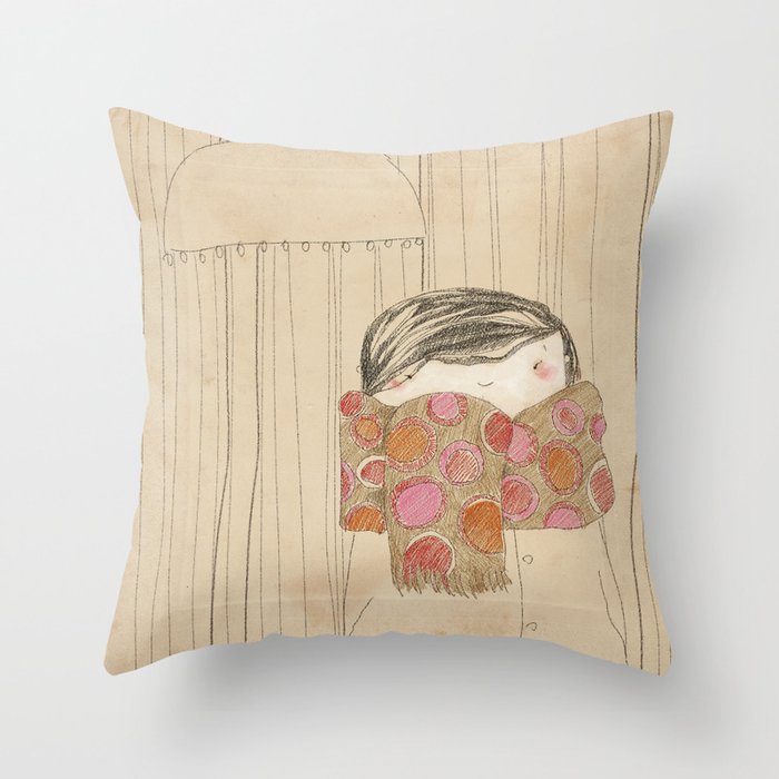 Luisa. "Bufandas" Collection Throw Pillow