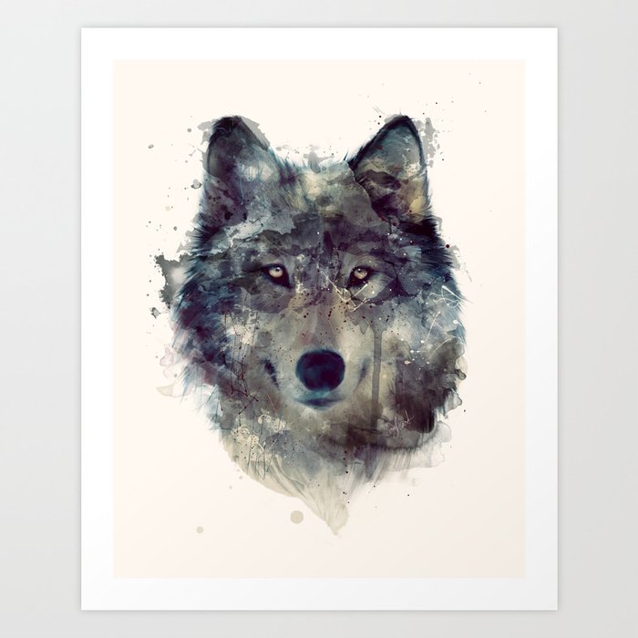 Discover the motif WOLF // PERSEVERE by Amy Hamilton as a print at TOPPOSTER