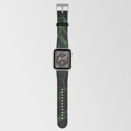 Cracked Space Lava - Glitter Green Apple Watch Band