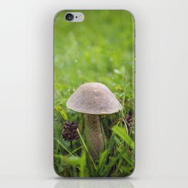 Mushroom in the Morning Dew by Althéa Photo iPhone Skin