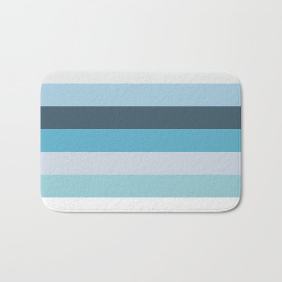 Summer Shades of Blue Bath Mat
