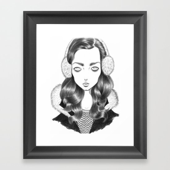 Girl portrait Framed Art Print