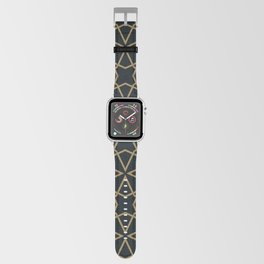 Black and Gold Stars Apple Watch Band