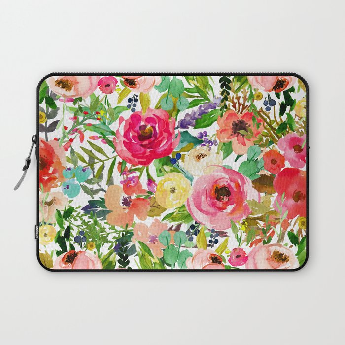 Floral Garden Collage Laptop Sleeve