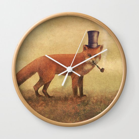 Crazy Like a Fox Wall Clock