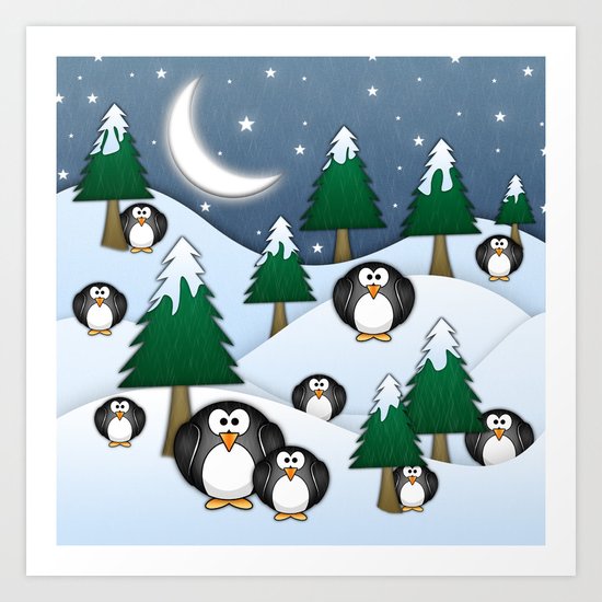 BRRRRRR! It's Chilly Art Print