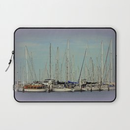 Flotilla of Yachts  Laptop Sleeve | Landscape, Digital, Photo 