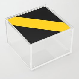 Oblique dark and yellow Acrylic Box