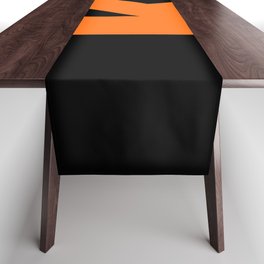 letter K (Orange & Black) Table Runner