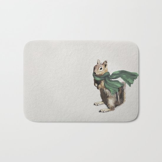 Winter Chipmunk Bath Mat