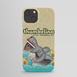 Little Thumbelina Girl: avocado shark iPhone Case