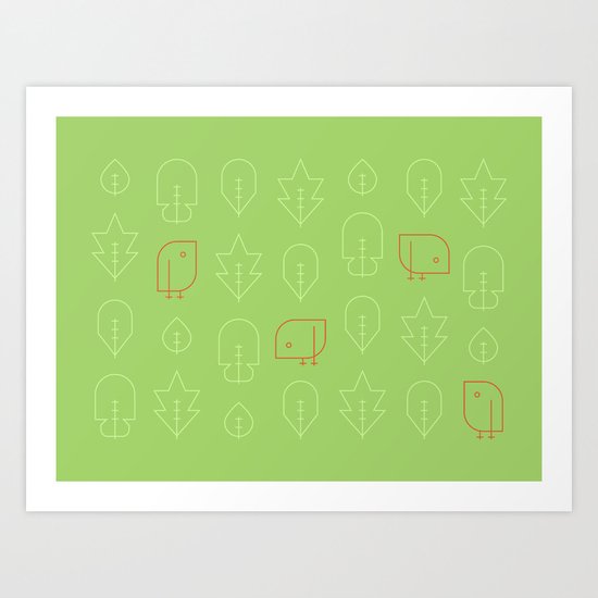Birds! Spring! Art Print